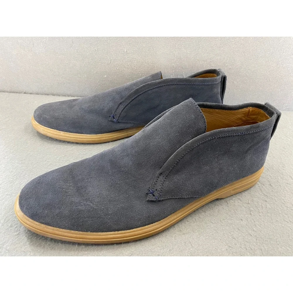 Peter Millar Collection Mens 9M Gray Suede Slip On Chukka Boots  Brazil